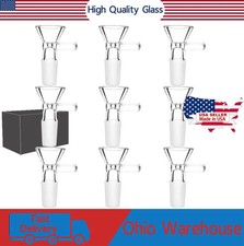 (10 PACK)14MM Male Glass Bowl Replacement Head for Water Tobacco Pipe Bong. picture