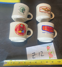 vintage Boy Scout Mug lot of 4 Cherokee Buckskin Waukheon Piankeshaw Lodge + picture