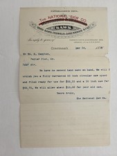 1892 antique NATIONAL SAW CO cincinnati oh CIRCULAR SAWS HAMPTON poplar flat ky picture
