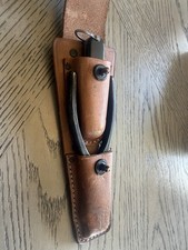 VTG WWII US Army Signal Corps TL-13-A Pliers Camco TL-29 Knife W Leather Pouch picture