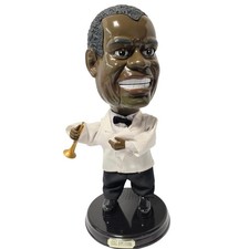 Louis Armstrong Gemmy Musical Bobblehead Jazz Legend Trumpet 2002 19 inches* picture