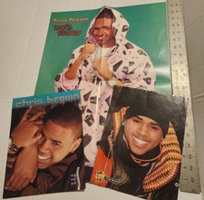 Lot of 3 Posters~Double Sided~Chris Brown~Zac Efron~Billie Joe~2007 picture