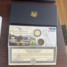 WORLD WAR II 60TH ANNIVERSARY COMM LTD EDT SET RAISING OF THE FLAG AT IWO JIMA picture