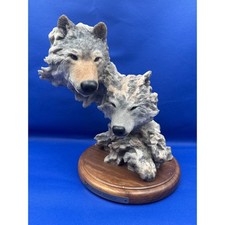Mill Creek Studios Winter Warmth Wolf Sculpture Randy Reading Ltd Ed 3264/4000 picture