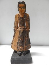 ANTIQUE VINTAGE SANTOS BULTO SAN LUIS PETOSI MEXICO - SIGNED - EARLY - PATINA  picture