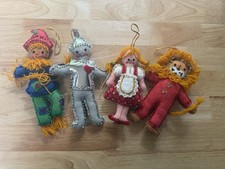 Vtg Bucilla Wizard Of Oz Set Of Handmade Felt Sequin Christmas Ornaments picture