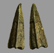 Ancient Judaean Siege Bronze Arrowhead 22mm Trilobate Masada Era COA picture