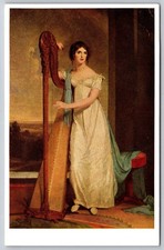 Lady With A Harp Eliza Ridgely Thomas Sully National Gallery Art Postcard F425 picture