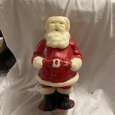 Vintage Tavern Novelty Candle Large Santa Claus Socony Vacuum Oil Co Mobil picture