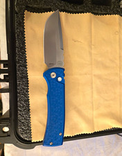 Protech x  chaves  x urban edc Redencion 229 blue aluminum w/ chaos seigaiha picture