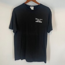 Vintage 90s Walt Disney World Disney MGM Studios Stunt Driver T-Shirt Black L picture