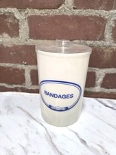 Vintage Grafco Plastic Medical Apothecary Jar Bandages Doctor Office  picture