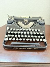 1930’s Underwood Elliot Fisher Portable Typewriter Glossy Black picture
