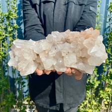 3.13LB A+++Large Natural white Crystal Himalayan quartz cluster /mineralsls picture