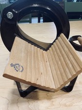 Antique Bread Slicer-Raadvad Danish Bread Slicer Brown-Excellent Condition  picture