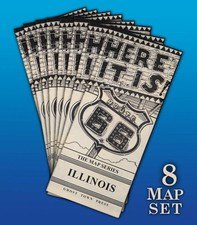 Route 66 Here It Is Map Guide Series Sealed Ghost Town Press 8 Fold-Out Maps Ez picture