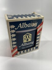 Albany Talc for Men Tin & Box 1960s Barber Shop Collectible Vintage picture
