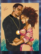  Black Love From Philadelphia Art Print Signed 8.5x11 | Art by Keyeske picture