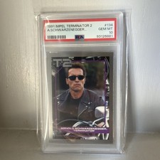 1991 Impel Terminator 2 Arnold Schwartzenegger Terminator PSA 10 picture