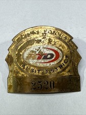 Obsolete Southern California Rapid Transit  District Hat Badge 1979-1993 picture