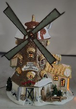 Vintage 2002 Lemax Harvest Crossing East Moorland Windmill Christmas Village picture