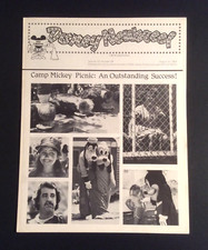 Disney Newsreel VTG Aug 1981 “Camp Mickey Picnic” Employee Newsletter Ephemera  picture