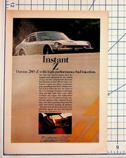 1975 Datsun 280Z Original Magazine Ad Classic Sports Car Vintage Print picture
