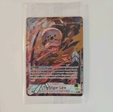 One Piece Trafalgar Law OP10-022 Flame Flame Top Prize SEALED Alt Leader picture