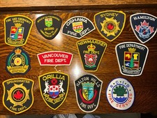 Vtg  Fire Department Patch Lot 13 Canada EMT EMS Fire Department Ontario Orillia picture