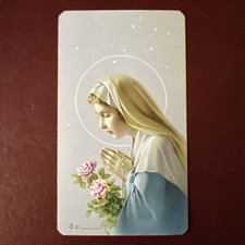 Vintage Catholic Holy Card - Our Lady In Prayer picture