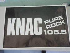 Pure Rock 105.5 KNAC Original POSTER RARE 35X23 GREAT CONDITION SEE PICTURES  picture
