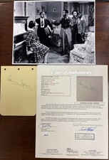 Clarence Muse Signed Autograph Album Page, JSA Letter of Authenticity w/ Photo picture
