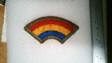 GENUINE VINTAGE MILITARY PATCH WW2 ERA US ARMY 42ND INFANTRY RAINBOW DIVISION picture