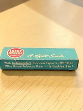 Vintage WWII Green LUCKY STRIKE Cigarette Carton Box Empty Toasted 1940s picture