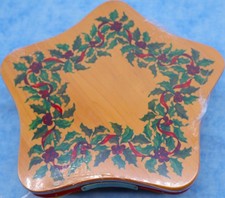 Longaberger 2001 Shining Star Basket 59391 Lid Protector Christmas picture