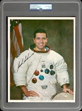 Harrison Schmitt Signed NASA 8x10 Photo Apollo 17 Astronaut Moonwalker PSA picture