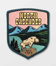 North Cascades National Park  Patch Iron-On Applique Souvenir Gift picture