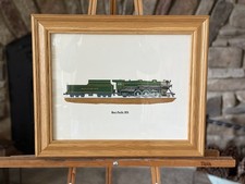 Vintage Southern Railway Heavy Pacific 1926 Steam Locomotive Train Framed Art picture
