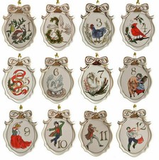 Lenox Twelve Days of Christmas Ornament Set of 12 Christmas Ornaments picture