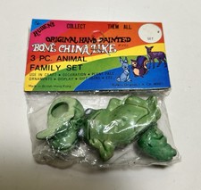 Vintage Reubens Frog Figures Miniatures 3pc New Old Stock In Original Package picture
