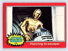 1977 Topps Star Wars #114 Planning to escape picture