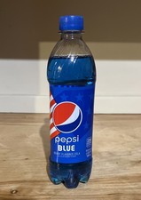 Pepsi Blue 16.9 Fl Oz. LIMITED EDITION Berry Flavored, Unopened Bottle, Expired picture