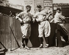 1917 Cleveland Indians TRIS SPEAKER  JOE WOOD  5x7 Borderless Photo (182-j ) picture