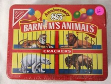 Vintage NEW Barnum's Animal Crackers 85th Anniversary Tin Unopened 1987 picture