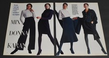 1988 Print Ad Sexy Fashion Long Legs Lady Heels Brunette Pantyhose Donna Karan P picture
