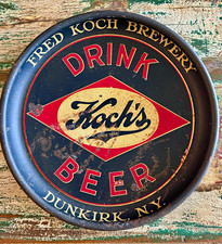 Koch's Beer Tray Fred Koch Brewery Dunkirk NY Vintage Breweriana Collectible picture