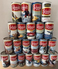 Schmidt Beer Complete Set of 21 Cans 20 Bottom Opened Plus Draft Brewed picture