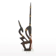 West African Mali Bamana Chiwara Antelope Headdress 33 inches Vintage picture