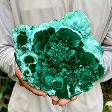 4.4LB TOP Natural Malachite crystal quartz Mineral specimen Reiki gem picture