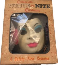Vtg 1960s Halco Ben Cooper Collegeville Halloween Costume w Mask Asian Princess picture